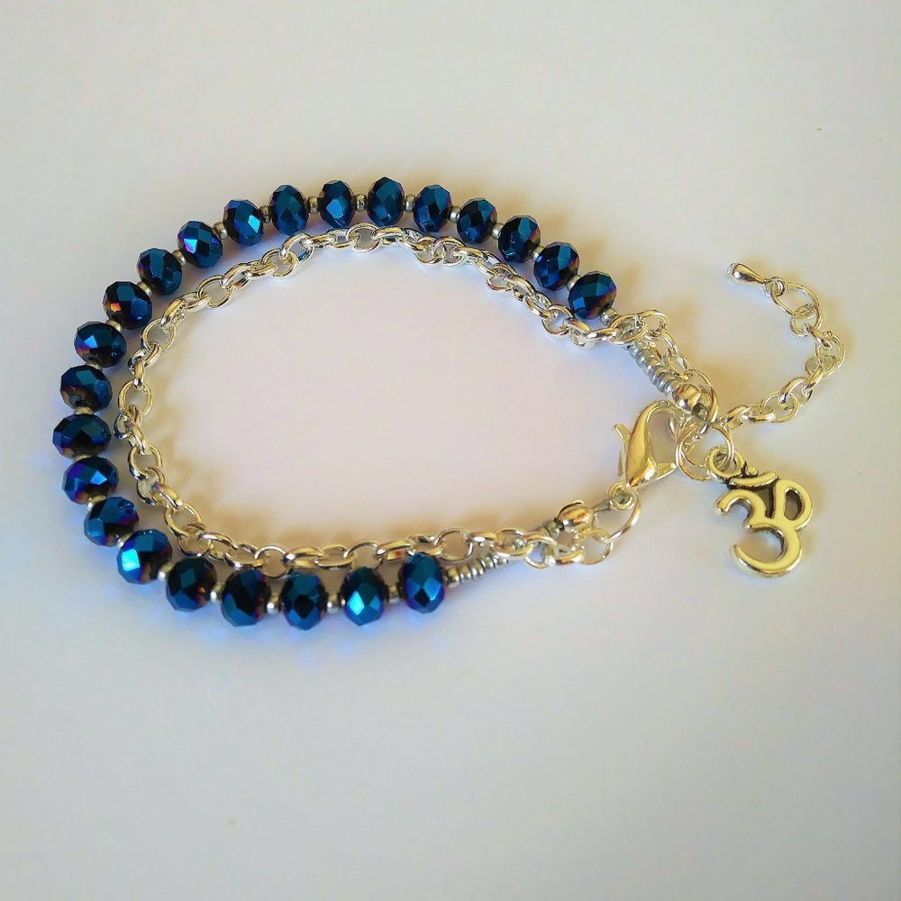 NEW Saphire Blue Swarovski September Bracelet - Picture 2 of 4